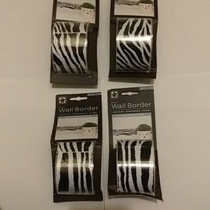 WALL BORDER Zebra Design